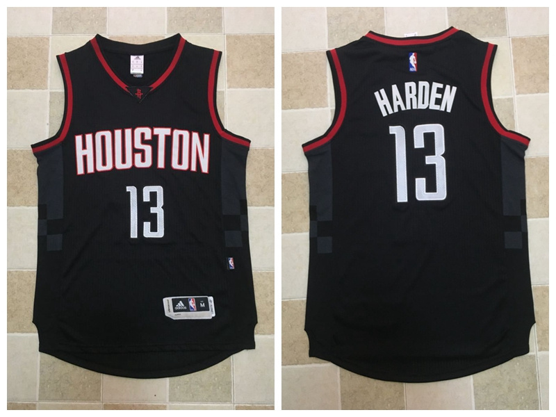 2017 NBA Houston Rockets #13 James Harden Black Jerseys